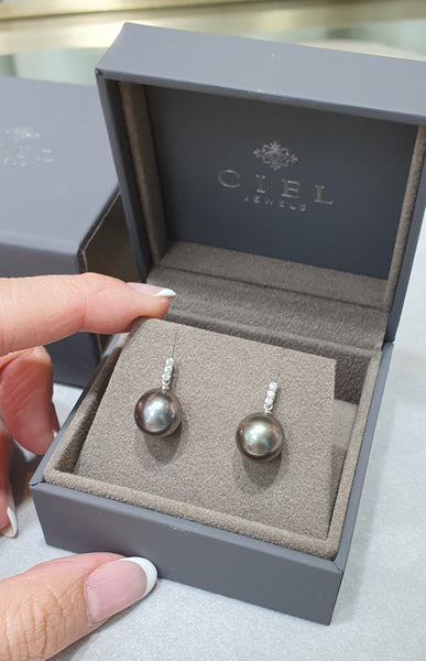 Tahitian Pearl Drop Earrings